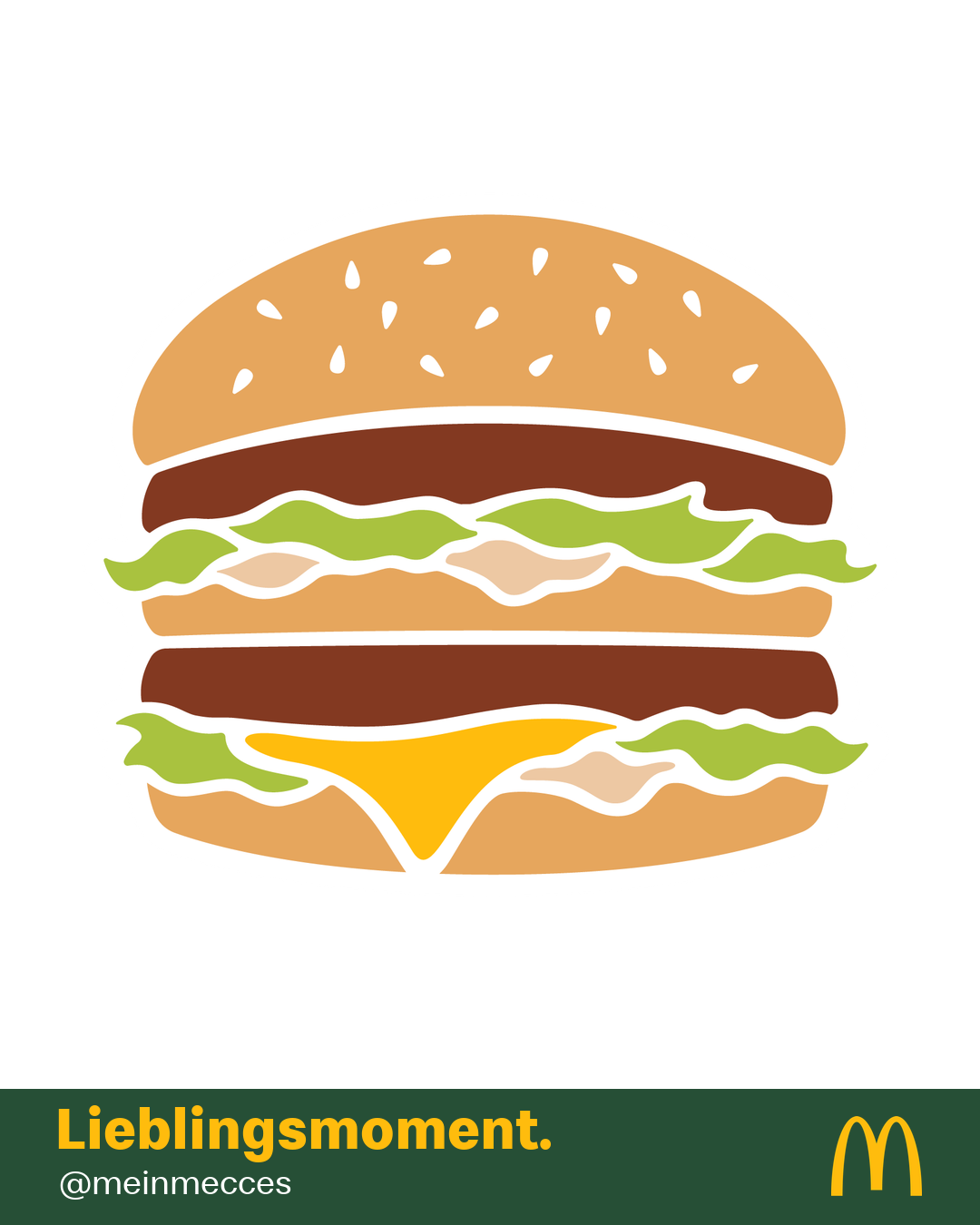 Burger-Illustration aus unserem meinmecces-Design